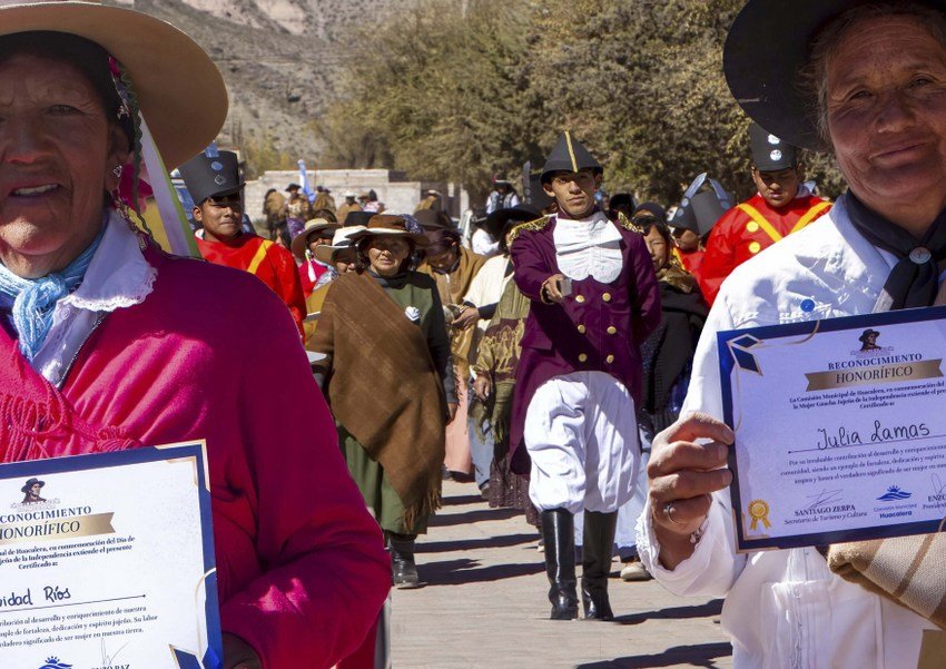 HUACALERA CONMEMORA EL DÍA DE LA MUJER JUJEÑA DE LA INDEPENDENCIA